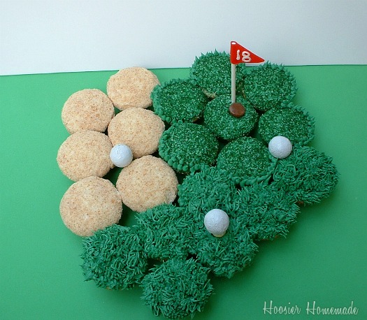 Golf course cupcakes