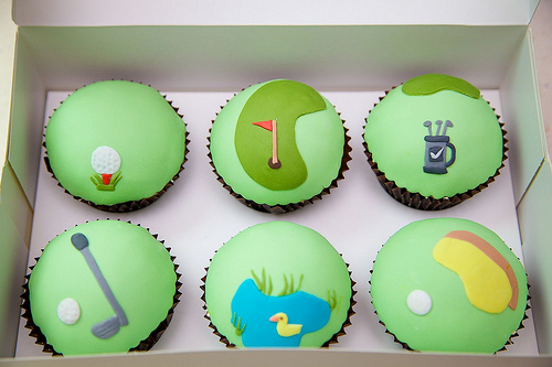 Golf-Themed-Cupcakes