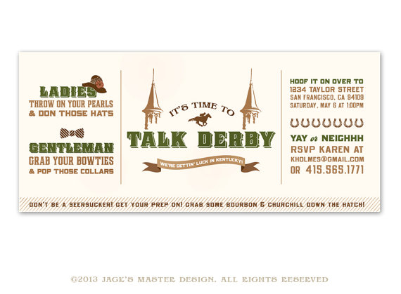 Lovely Kentucky Derby Printables! - B. Lovely Events