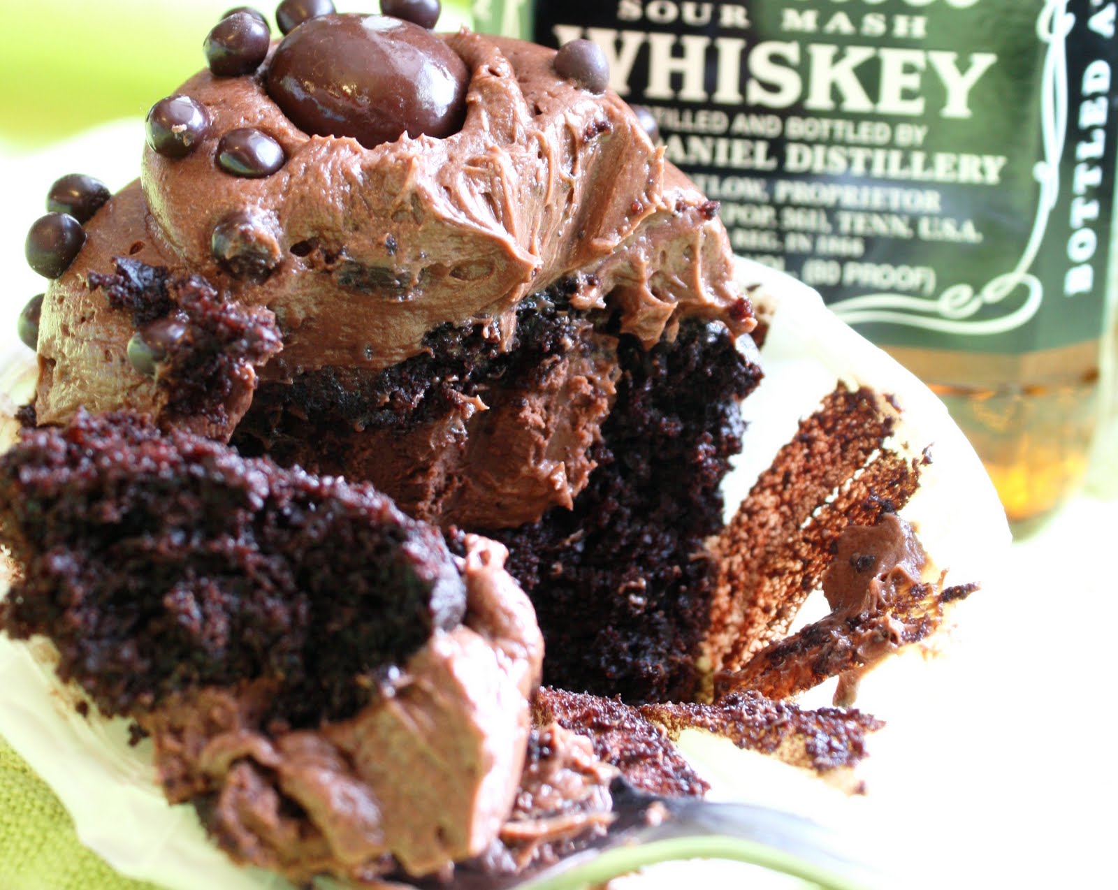 Jack Daniels Dark Chocolate Alcohol Infused  Cupcakes-Oh Goody