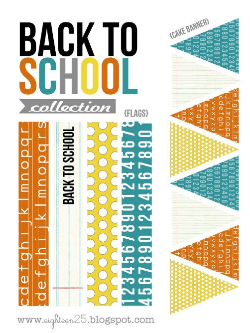 Modern Back To School Party Free Printables