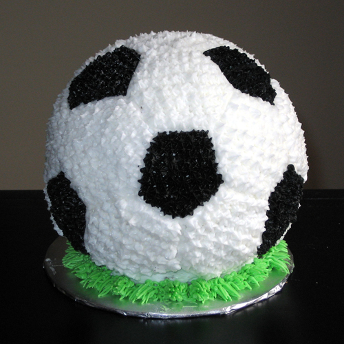 3d soccer grooms cake