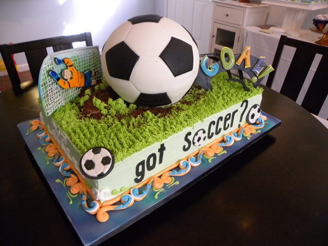 Awesome Soccer Cake for a soccer party