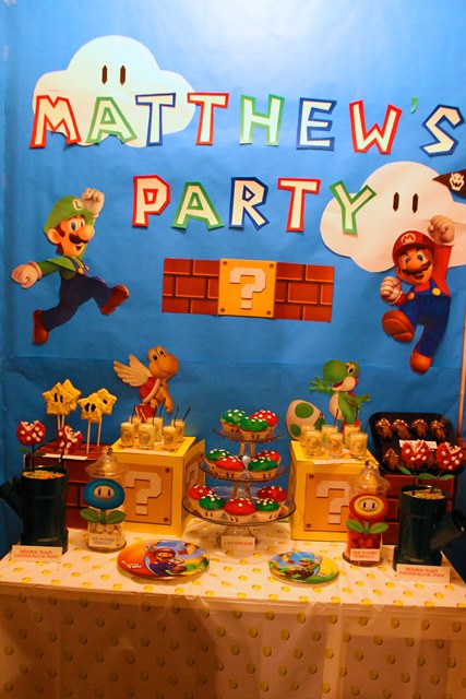 Mario Themed Birthday Party Desserts-B. Lovely Events