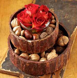 Nuts in Fall Centerpieces