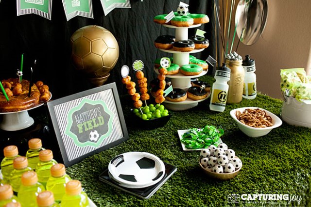 Soccer Party food spread