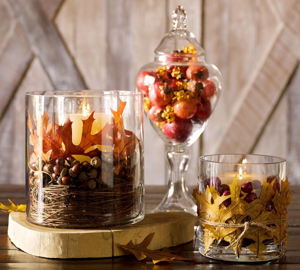 Use nuts for Easy and Lovely DIY fall decor