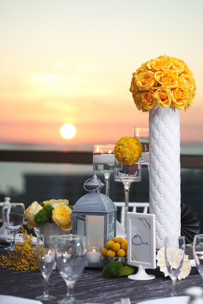 White tuffted Vase for wedding centerpieces