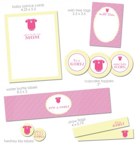 free printables for a baby girl baby shower