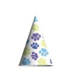 paw print puppy party hat