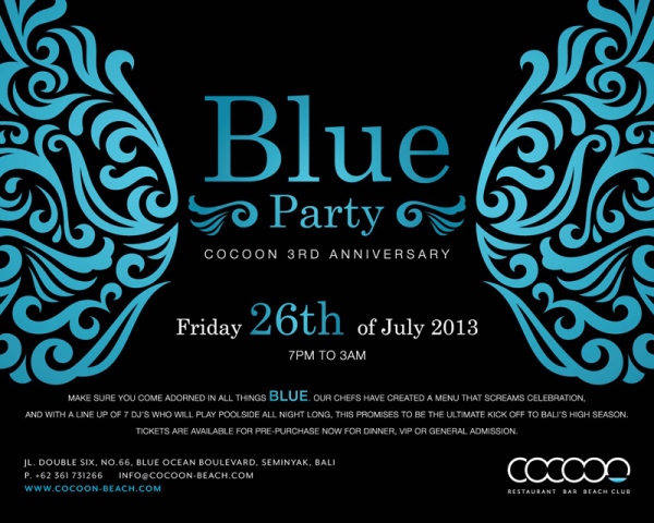 Blue Party Invitation