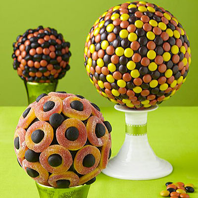 Chocolate candy centerpieces