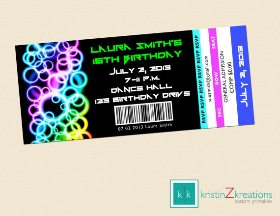 Glow In The Dark Party Invitations. See More Glow In The Dark Party Ideas On B. Lovely Events