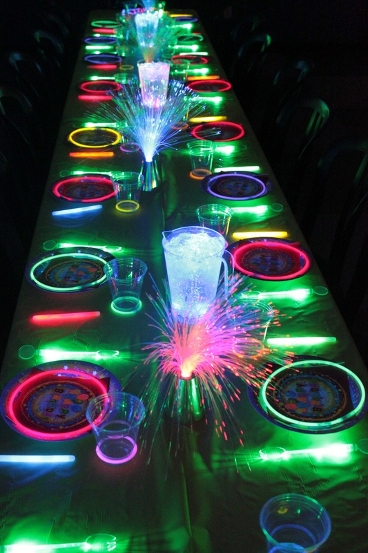 Glow In the Dark Guest Tables. See More Glow In The Dark Party Ideas On B. Lovely Events