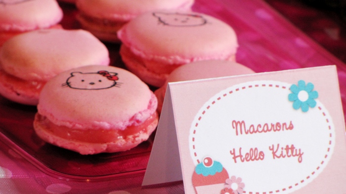 Hello Kitty Macaroons for a sweet 16th birthday