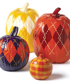 Love these painted pumpkins!