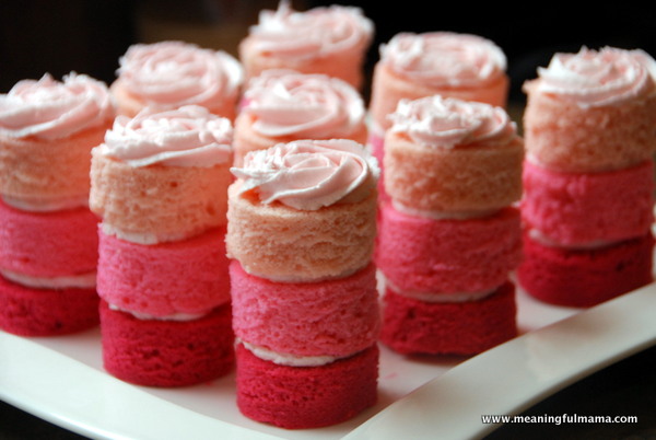 Pink Ombre Mini Cakes- aren't these the cutest things