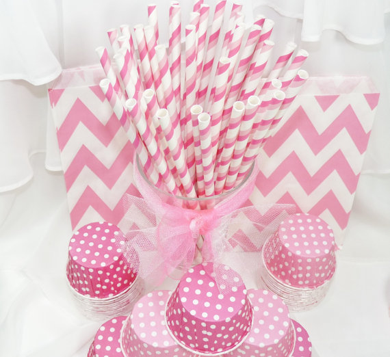 Pink Ombre Straws
