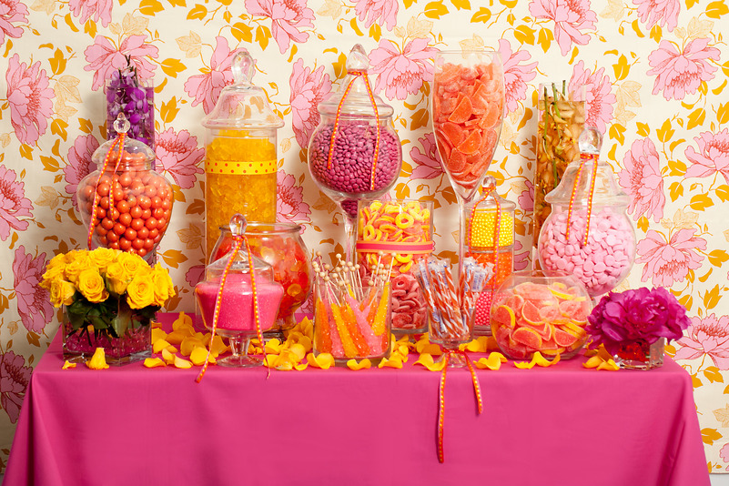 Super Floral Candy Buffet
