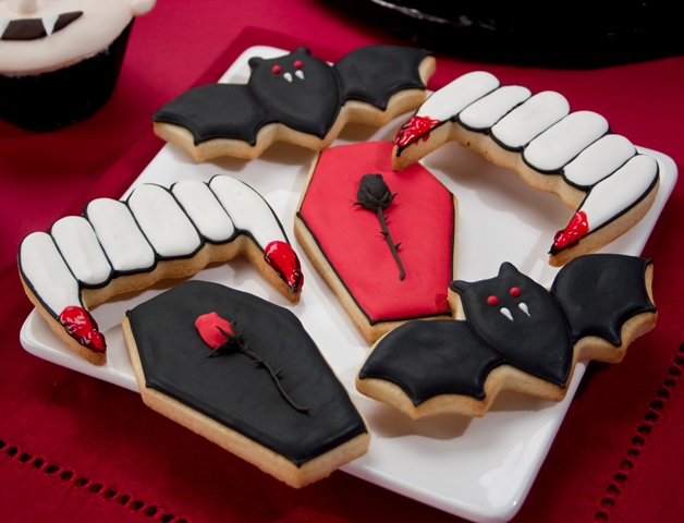 Vampire Halloween Cookies