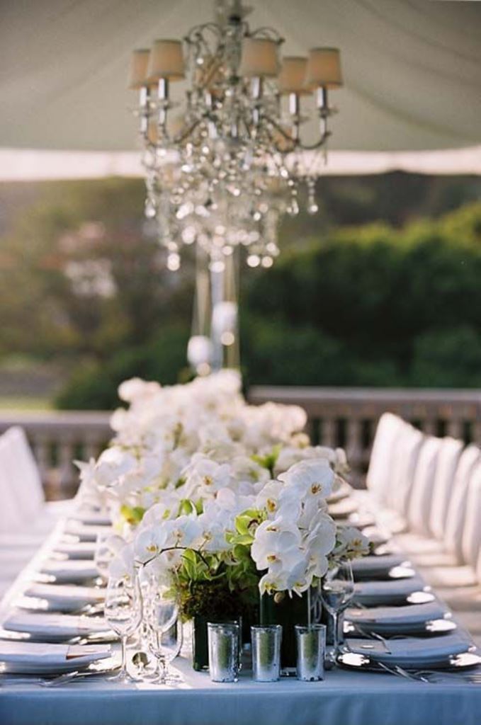 White Orchid Gorgeous Tablescape