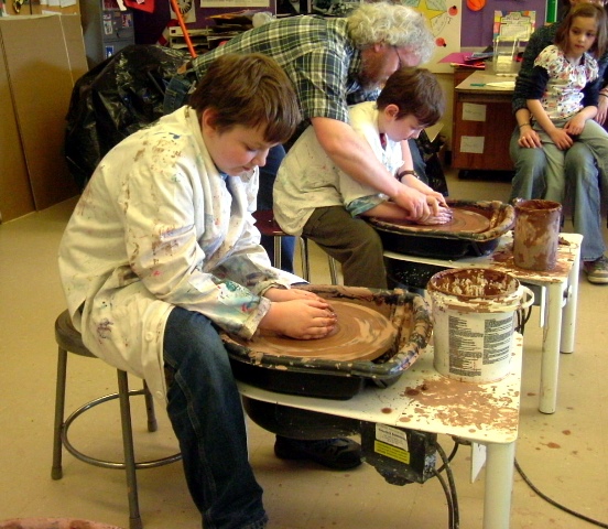 Childrens birthday pottery class