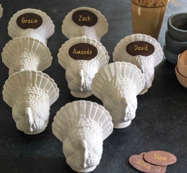 Turkey Placecard Holders for Thanksgiving