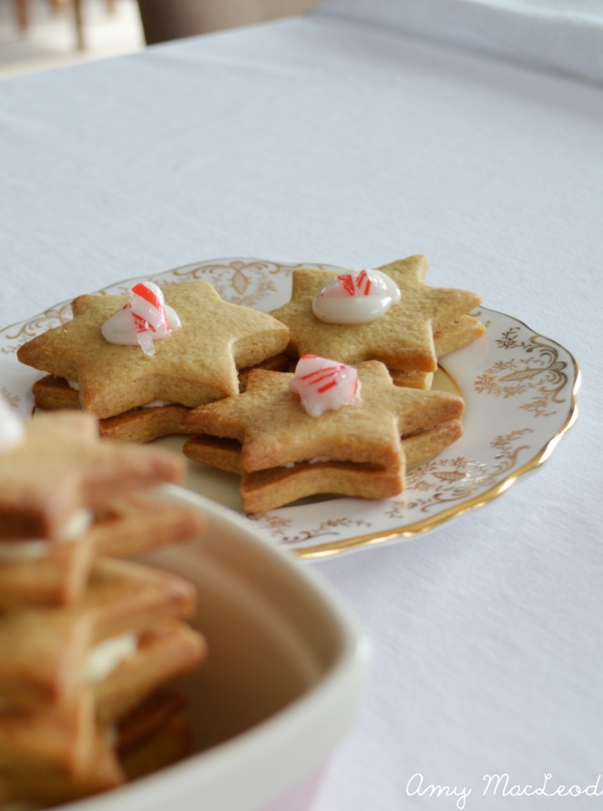 peppermint star of David Cookies for Hanukkah!