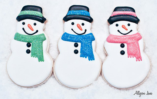 Adorable Snowman cookies