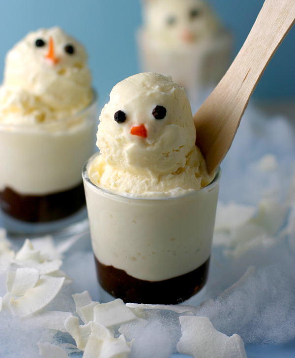Cute Mini Snowman Ice Cream