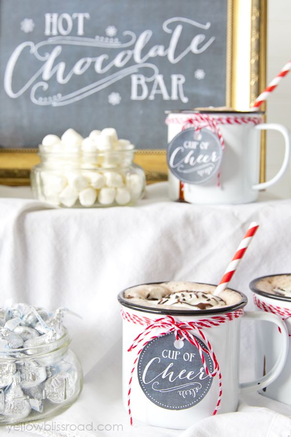 In love with this lovely Hot Chocolate bar!