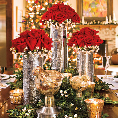 Lovely Christmas centerpieces