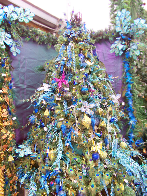 Peacock blue Christmas tree