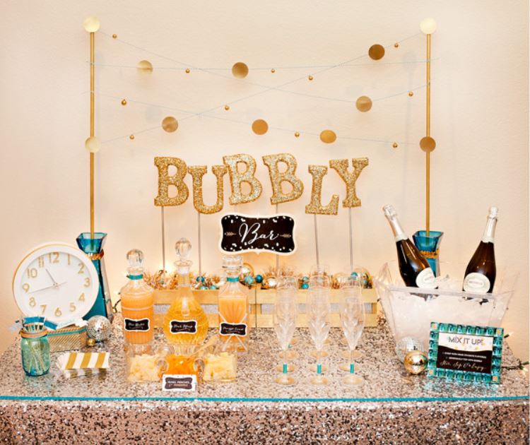 bubbly bar for New Years