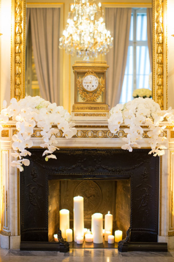 Beautiful Gold mantle decorations
