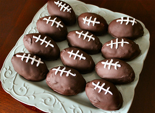 Chocolate footballs for superbowl!
