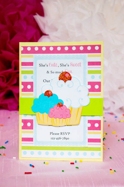 Cupcake Party Invitation!- B. Lovely Events
