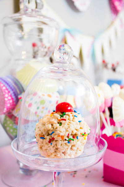 Cute cupcake rice crispie! B. Lovely Events