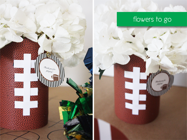 Football centerpieces for Game day!