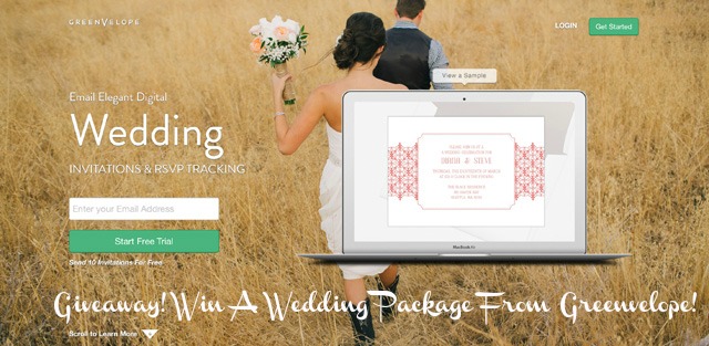 Giveaway! Win A Wedding Package from Greenvelope!