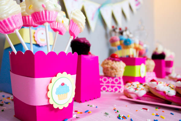 Pink And Blue Cupcake Party- B. Lovely Events