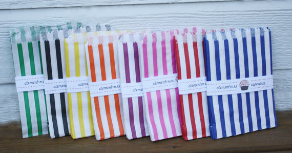 Striped Party bags