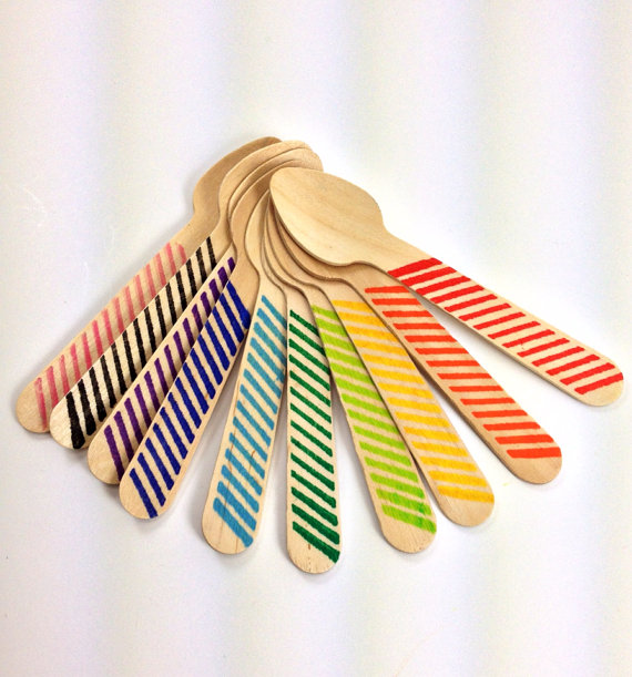 Striped party spoon!
