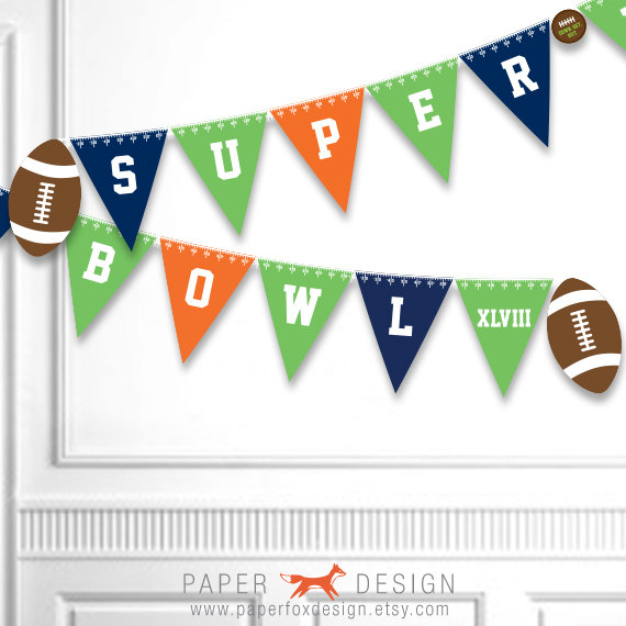 Super Bowl XLVIII printable banner!