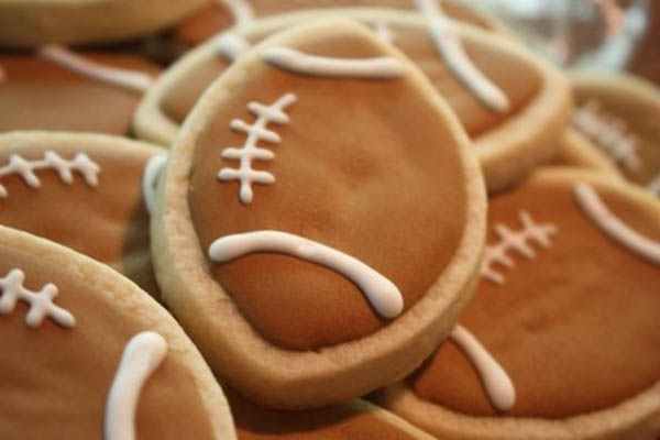 Sweet football cookies!
