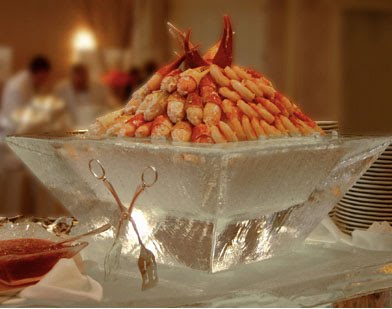 shrimp ice bowl-perfect for a party