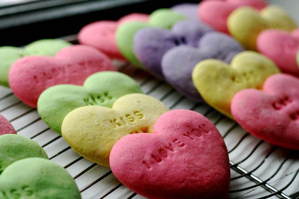 Darling Coversation Heart Cookies