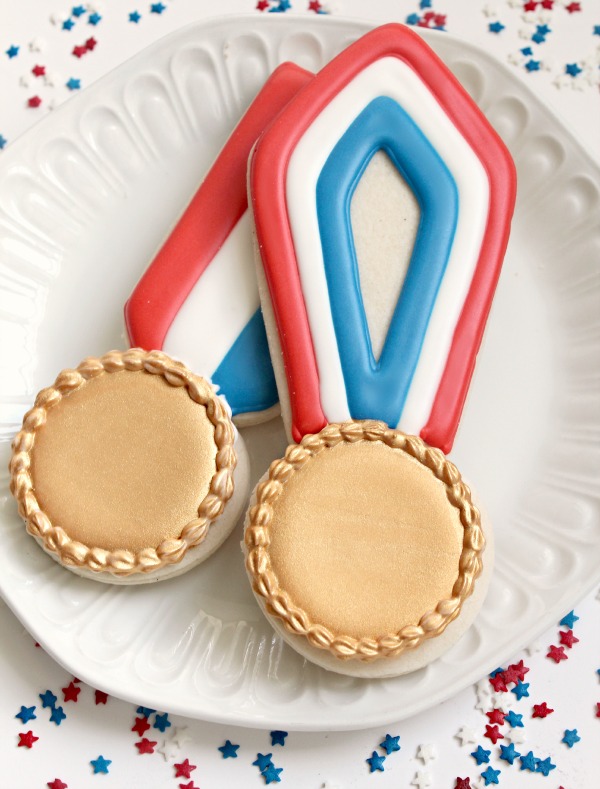 Gold medal cookies for the olympics!