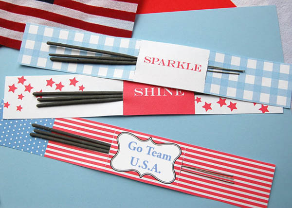 Olympic party printable flags, sparklers and more!