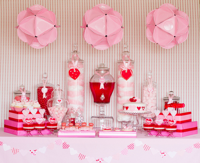 Very pink and red valentines party